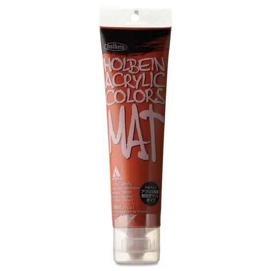 Holbein Mat Acrylic - Red Ochre, 110 ml tube {1}