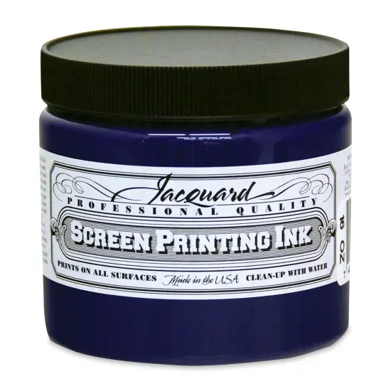 Jacquard Screen Printing Ink - Blue, 16 oz {1}
