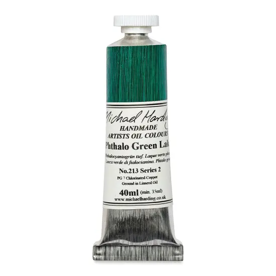 Michael Harding Artists Oil Color - Phthalo Green Lake, 40 ml tube {1}
