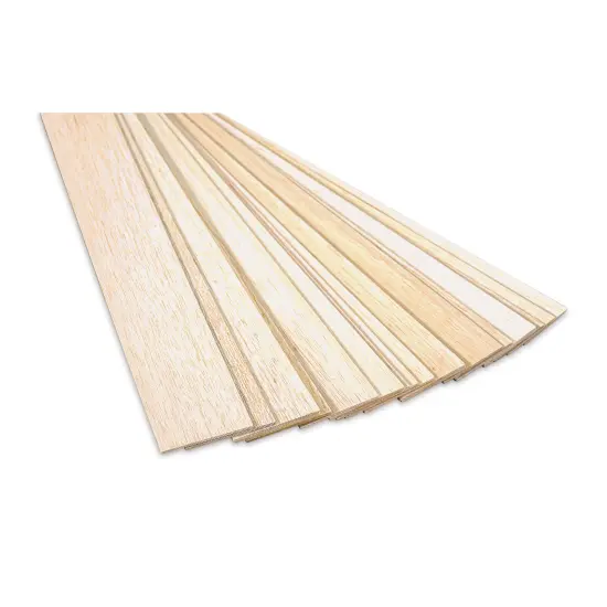 Bud Nosen Balsa Wood Sheets - 1/8" x 3" x 36", Pkg of 20 {1}