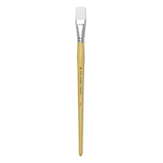 Blick Academic White Synthetic Brush - Flat, Size 20 {1}