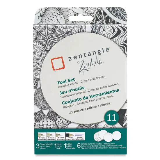 Sakura Zentangle Set - Pack of 11, with Round Zendala Tangles {2}