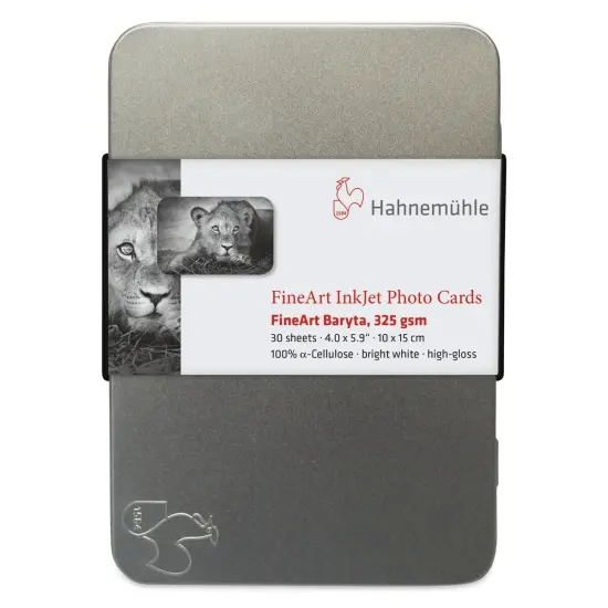 Hahnem&uuml;hle FineArt Baryta Inkjet Photo Cards - 4" x 6", Pkg of 30 {1}