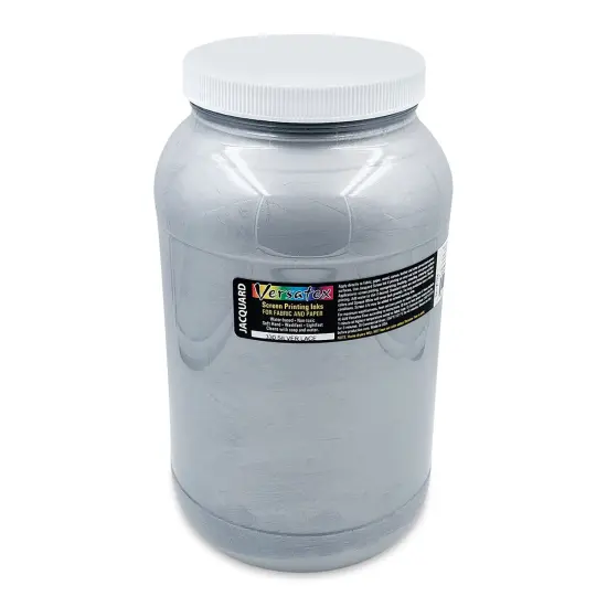 Jacquard Versatex Screen Printing Ink - Pearlized Silver Lace, 128 oz jar {1}