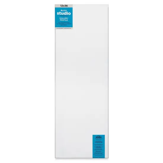 Blick Studio Stretched Cotton Canvas - Gallery Profile, 12" x 36" {1}