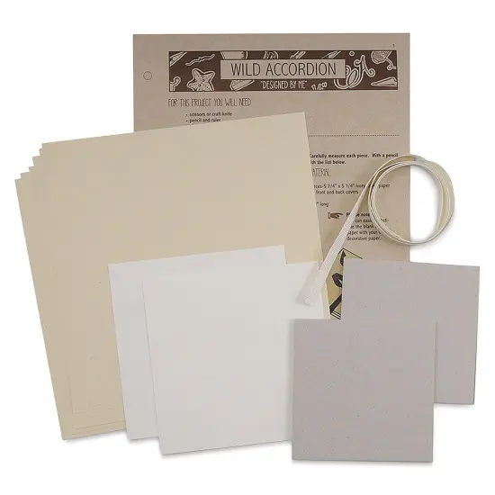 Books by Hand "Designed by Me" Blank Cover - Wild Accordion, Ivory Pages {1}