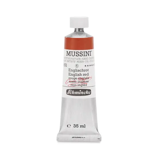 Schmincke Mussini Oil Color - English Red, 35 ml tube {1}