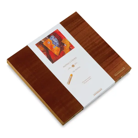 Sennelier Oil Pastel Set - Assorted Colors, Wood Box, Set of 120 {1}
