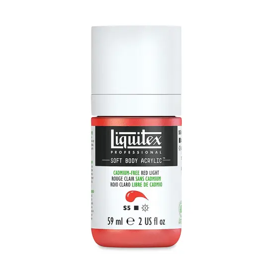 Liquitex Soft Body Artist Acrylics - Cadmium Free Red Light, 59 ml bottle {1}
