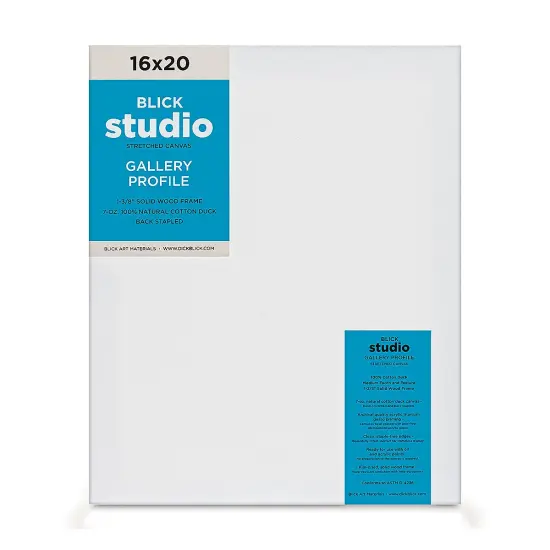 Blick Studio Stretched Cotton Canvas - Gallery Profile, 16" x 20" {1}
