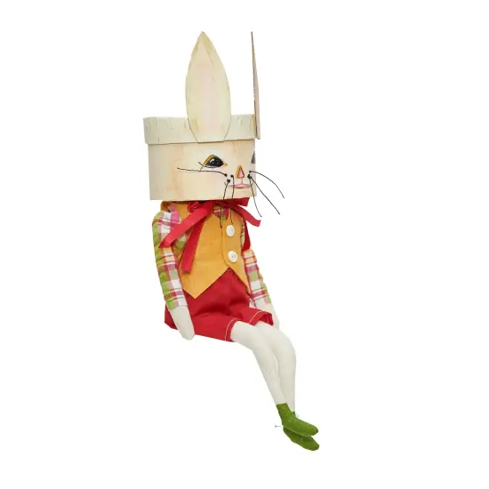 15" Benny Easter Bunny Rabbit Cute Decorative Table Sitter Joe Spencer Figure Figurine {3}