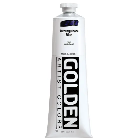 Golden Heavy Body Artist Acrylics - Anthraquinone Blue, 5 oz Tube {2}
