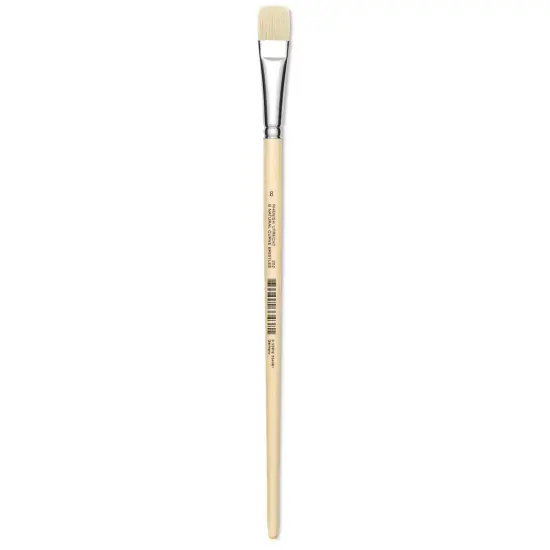 Utrecht Rhenish Pure Hog Bristle Brush - Bright, Size 8, Long Handle {2}