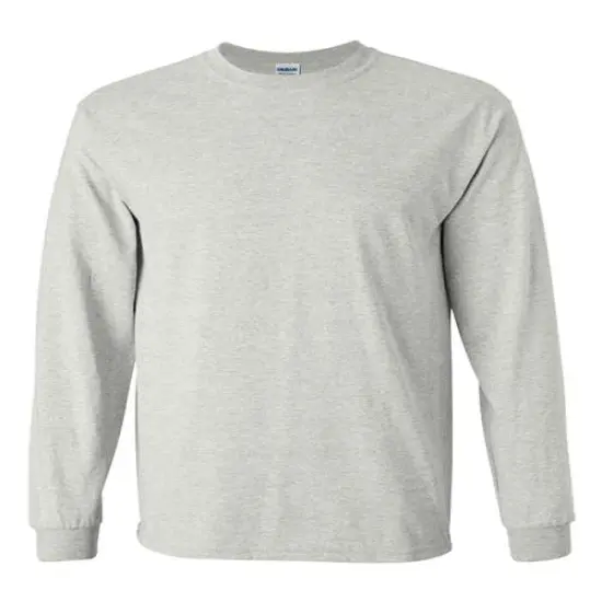 Gildan&reg; Ultra Cotton Long Sleeve T-Shirt Ash {1}