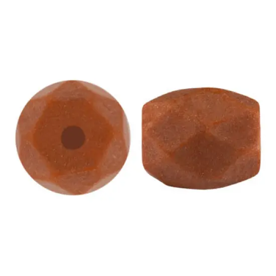 Baros Par Puca® Czech glass bead, Frost Caramel Matte, 10 grams {1}