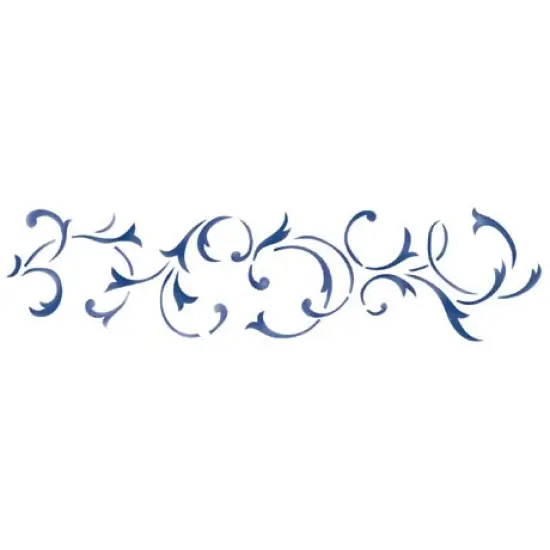 4-Inch Swirl Wall Stencil | 744 by Designer Stencils | Pattern Stencils | Reusable Stencils for Painting | Safe & Reusable Template for Wall Decor | Try This Stencil Instead of a Wallpaper | Easy to Use & Clean Art Stencil Pattern {1}