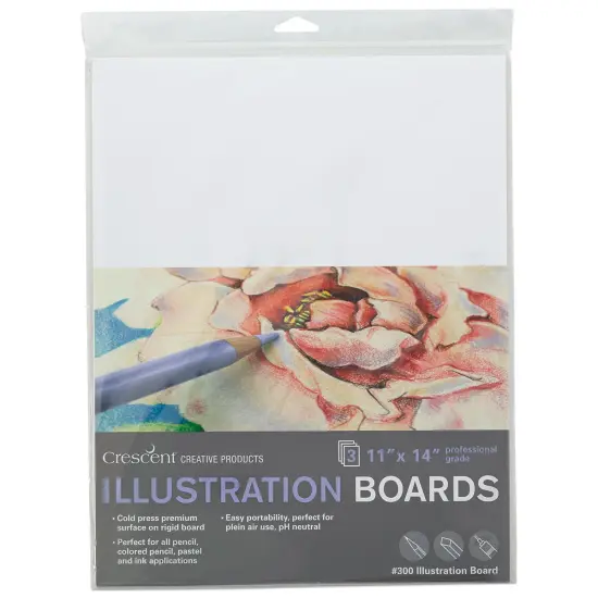 Crescent Illustration Board - 11" x 14", Pkg of 3 {1}