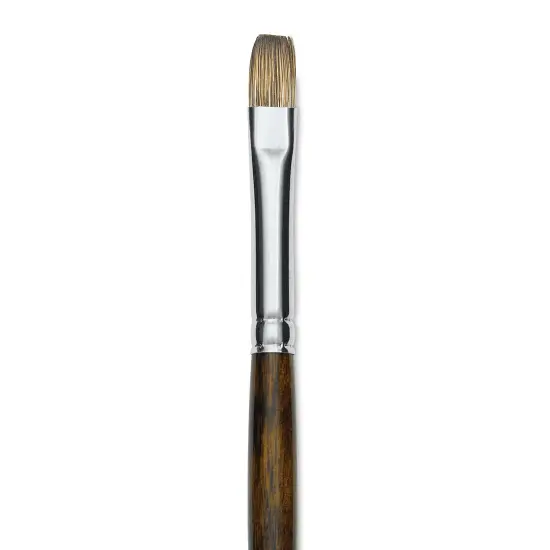 Silver Brush Monza Synthetic Mongoose Artist Brush - Long Handle, Bright, Size 6 {1}