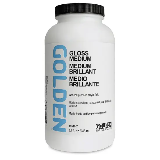 Golden Polymer Medium - Gloss, 32 oz jar {1}