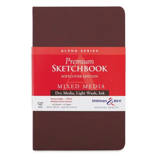 Stillman & Birn Alpha Series Sketchbook - 8-1/2" x 5-5-1/2", Soft Cover, 46 Sheets {1}