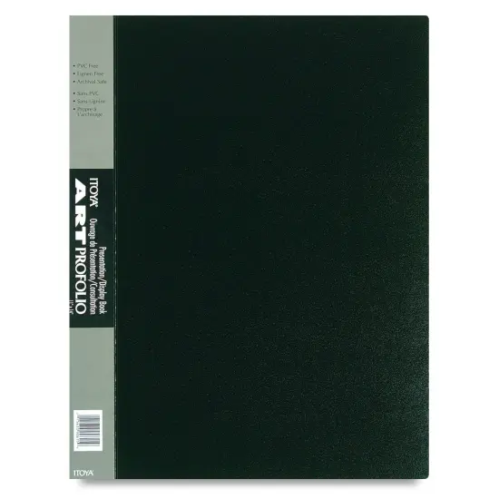Itoya Original Art Profolio - 14" x 11", Black, Portrait, 24 Pages {2}