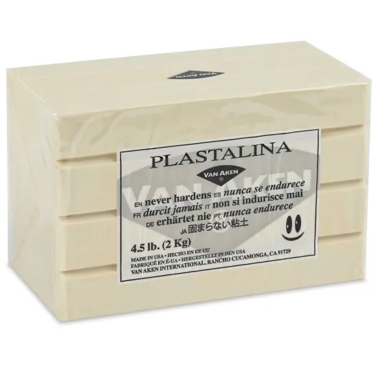 Van Aken Plastalina Modeling Clay - 4.5 lb, Ivory {2}