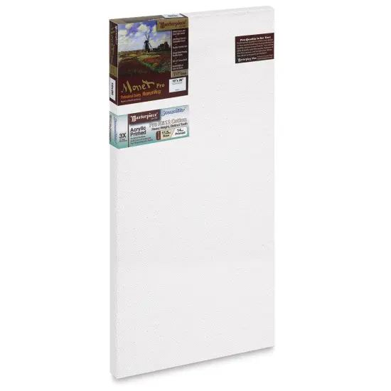 Masterpiece Monet Pro Sausalito Cotton Canvas - 10" x 20", Acrylic-Primed {1}