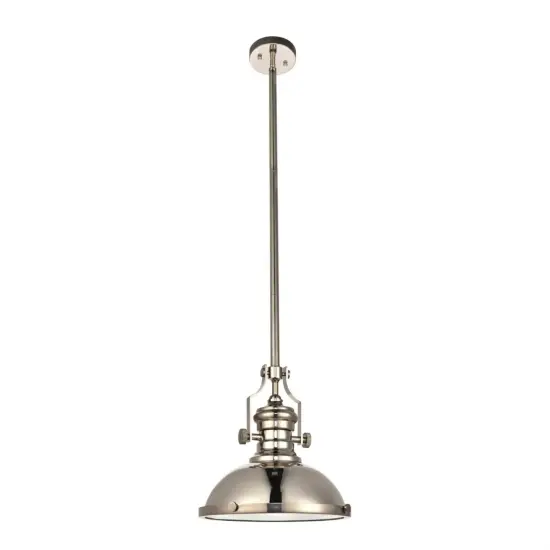 Eamon Collection Pendant D13 H13.3 Lt:1 polished Nickel Finish {1}