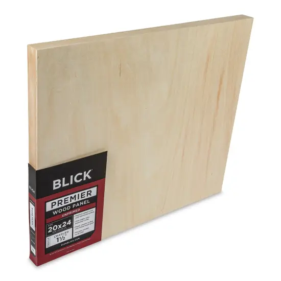 Blick Premier Wood Panel - 20" x 24", 1-1/2" Gallery Profile, Cradled {1}
