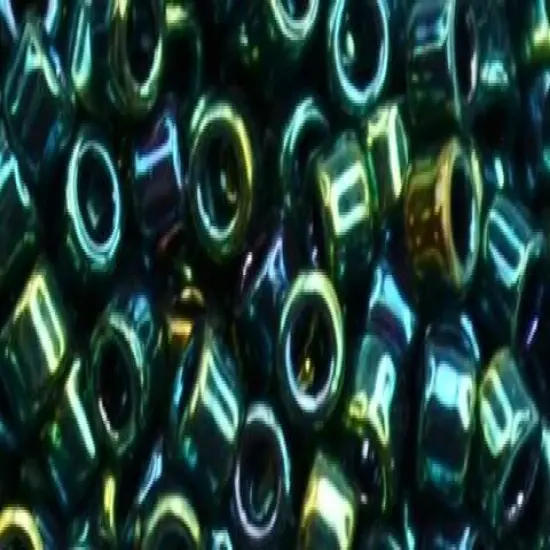 Toho Aiko Cylinder Seed Bead - TB-0506 - High Metallic June Bug, 5 grams {1}