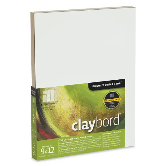 Ampersand Claybord - 9" x 12", 3/4" Cradled {2}