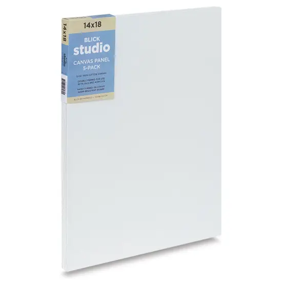 Blick Studio Cotton Canvas Panel - 14" x 18", Pkg of 5 {2}