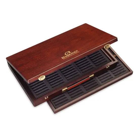 Rembrandt Soft Pastels Empty Storage Box - Wood, for 150 pastels {1}