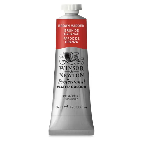 Winsor & Newton Professional Watercolor - Brown Madder, 37 ml Tube {1}