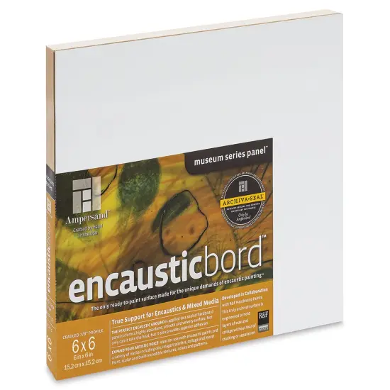 Ampersand Encausticbord - 6" x 6" x 7/8", Cradled {1}