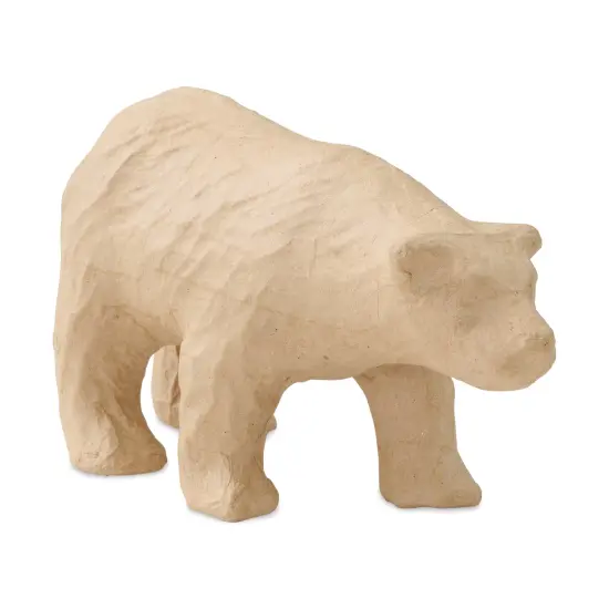 Decopatch Medium Paper Mache Animal - Polar Bear {1}