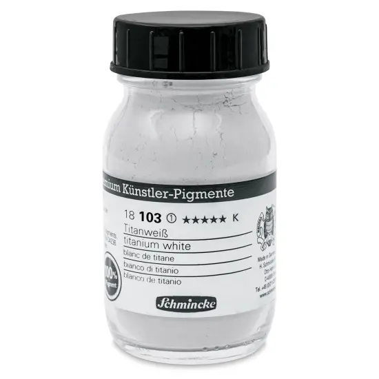 Schmincke Pigment - Titanium White, 100 ml Jar {1}