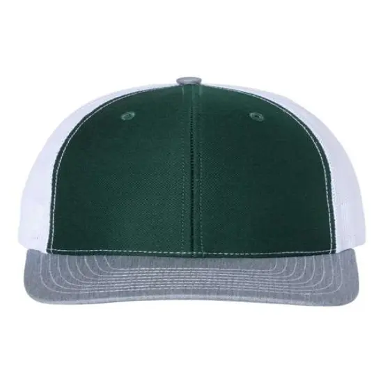 Richardson&reg; Snapback Trucker Cap D Green/ W H G {1}