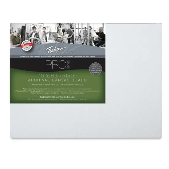 Fredrix Pro Series Belgian Linen Board - 8" x 10" {1}