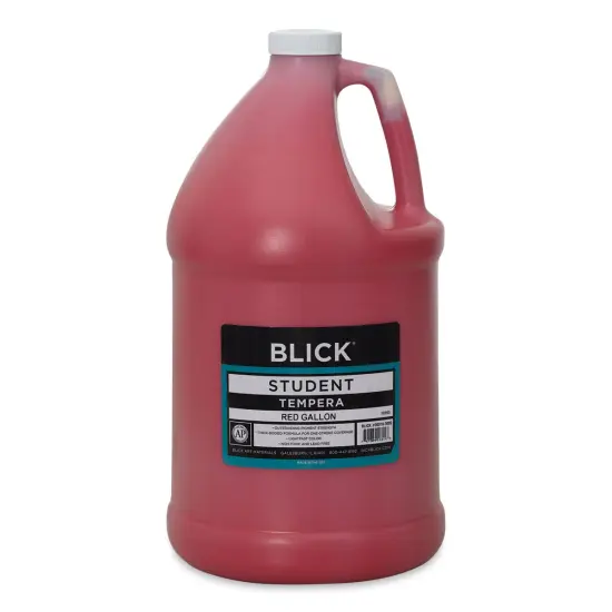Blick Student Tempera Paint - Red, 128 oz bottle {1}