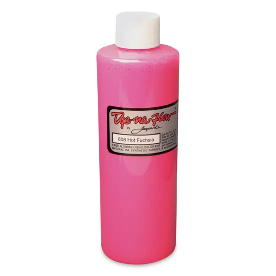 Jacquard Dye-Na-Flow Fabric Color - Hot Fuchsia, 8 oz bottle {1}