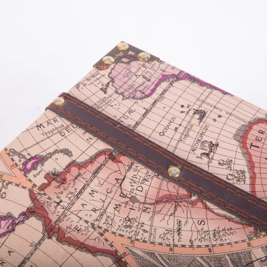 Old World Map Suitcase {3}