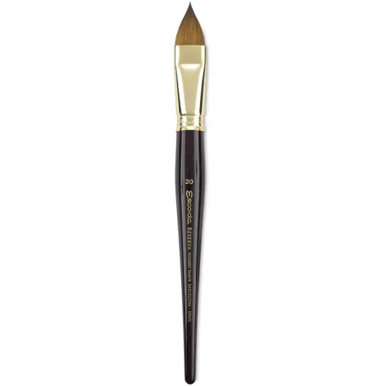 Escoda Reserva Kolinsky-Tajmyr Sable Brush - Filbert, Short Handle, Size 20 {1}