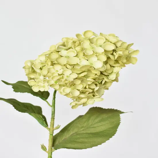 28" Faux Cone Hydrangea Stem Green {1}