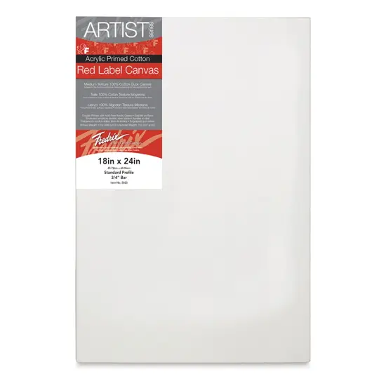 Fredrix Red Label Cotton Canvas - 18" x 24", 3/4" Profile {1}