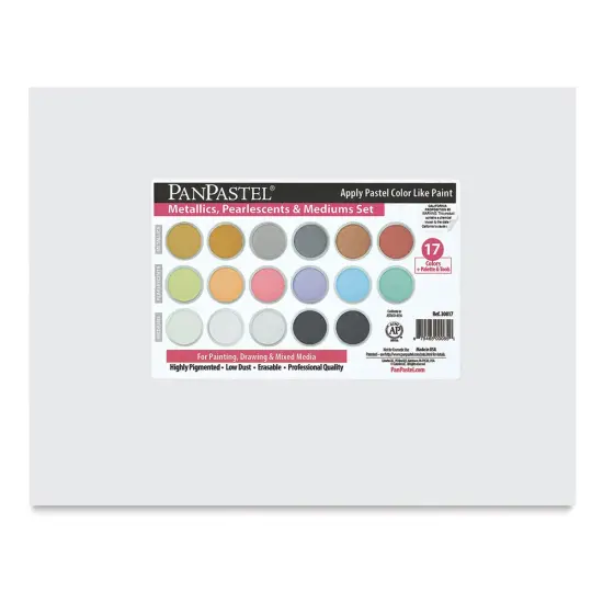 PanPastel Artists&rsquo; Painting Pastels Set - Metallic and Pearl Colors, Set of 17 {1}