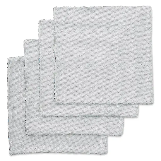 Craft Express Sublimation Printing Square Pillow Case - Sequin, Pkg of 4 {1}