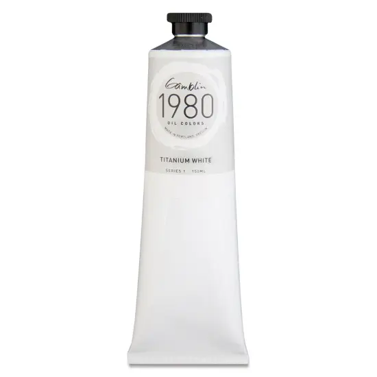 Gamblin 1980 Oils - Titanium White, 150 ml tube {1}