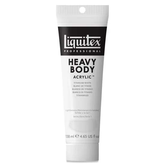 Liquitex Heavy Body Artist Acrylics - Titanium White, 4.65 oz Tube {1}