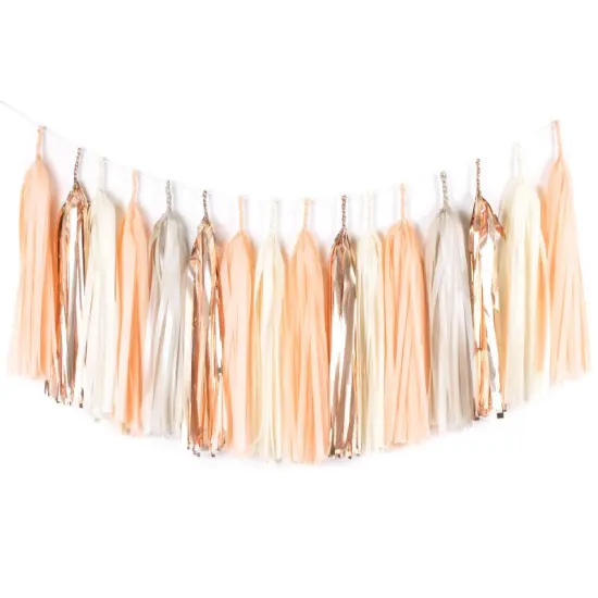 Tassel Garland Kit - Peach & Rose Gold {2}